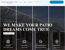 Tablet Screenshot of patiocrew.com